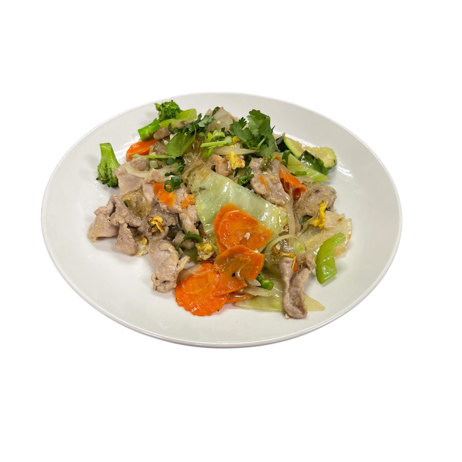 35. PAD WOON SEN (GLASS NOODLE STIR FRY)