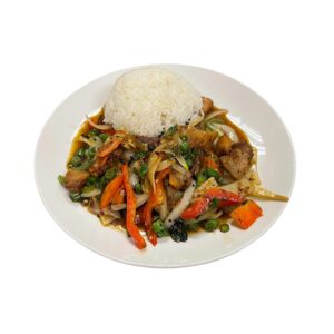 S1. SPICY PORK BELLY STIR FRY (PAD PED MOO KROB)